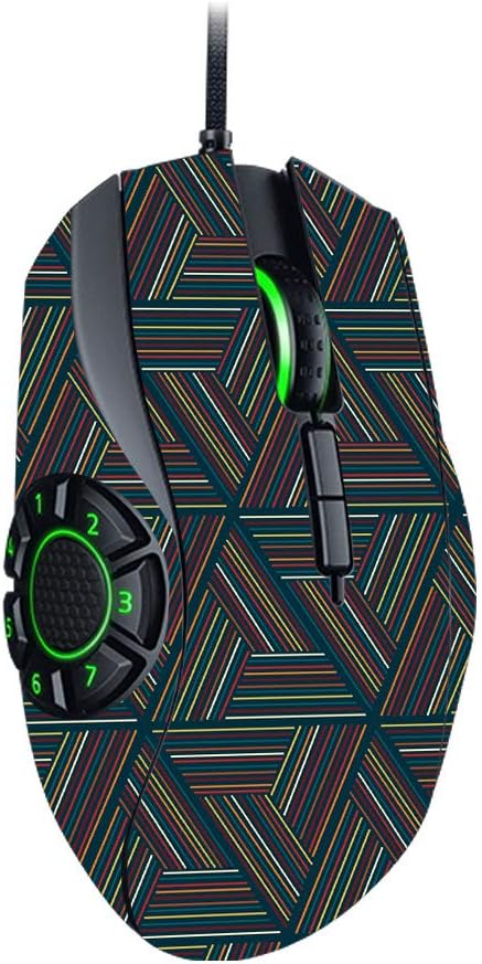 MightySkins Skin Compatible With Razer Naga Hex V2 Gaming Mouse - Triangle Stripes | Protective, Durable, and Unique Vinyl Decal wrap cover | Easy To Apply, Remove, and Change Styles | Made in the USA