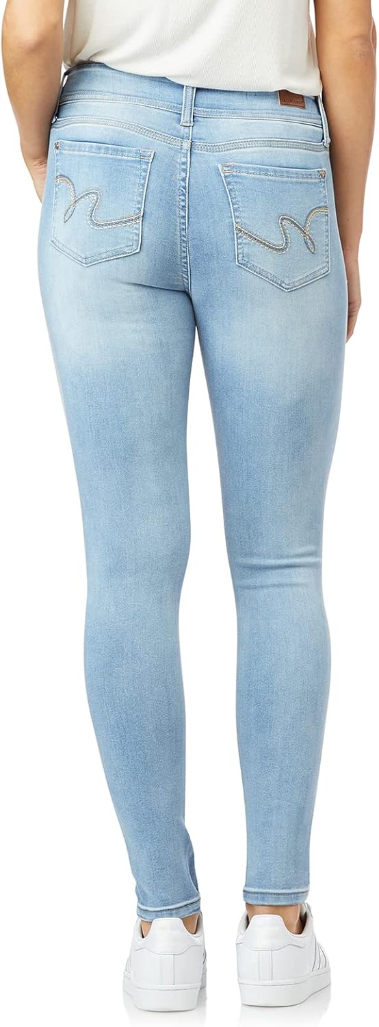 WallFlower Women’s Ultra Fit Mid-Rise Insta Soft Denim Juniors Jeans (Also Available in Plus Sizes)