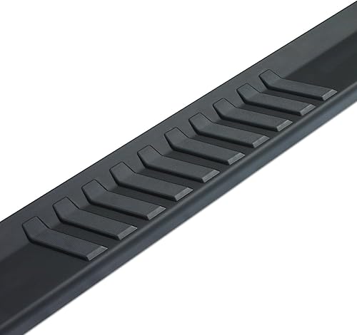 Miniatura 2 de Raptor Series Estribos escalones de 6 pulgadas estilo OEM de aluminio negro compatible con 4Runner 2010-2024 sin revestimiento de puerta inferior /