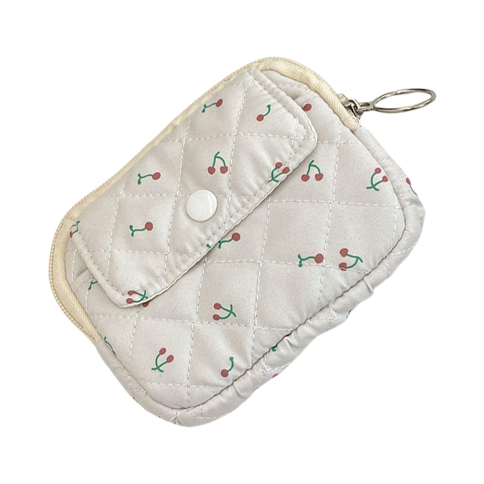 MIDOKSTUA Floral Coin Purse Small Storage Bag Cartoon Wallet Coin Pouches Money Bag Change Bag Korean Styles Change Purse