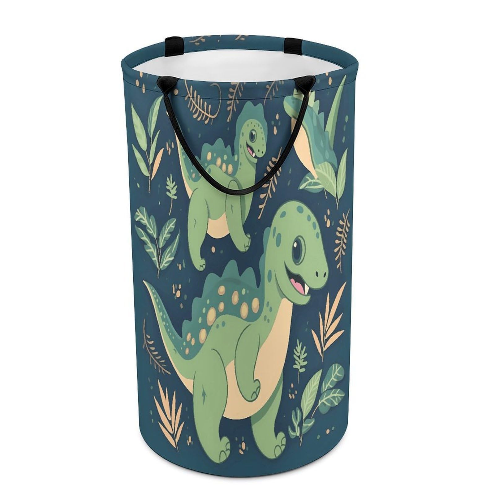 Cute Dinosaur Laundry Hamper Waterproof Clothes Basket Large Capacity Collapsible Laundry Basket Freestanding Clothes Hamper for Dorm Family Bathroom Decor Storage 86L