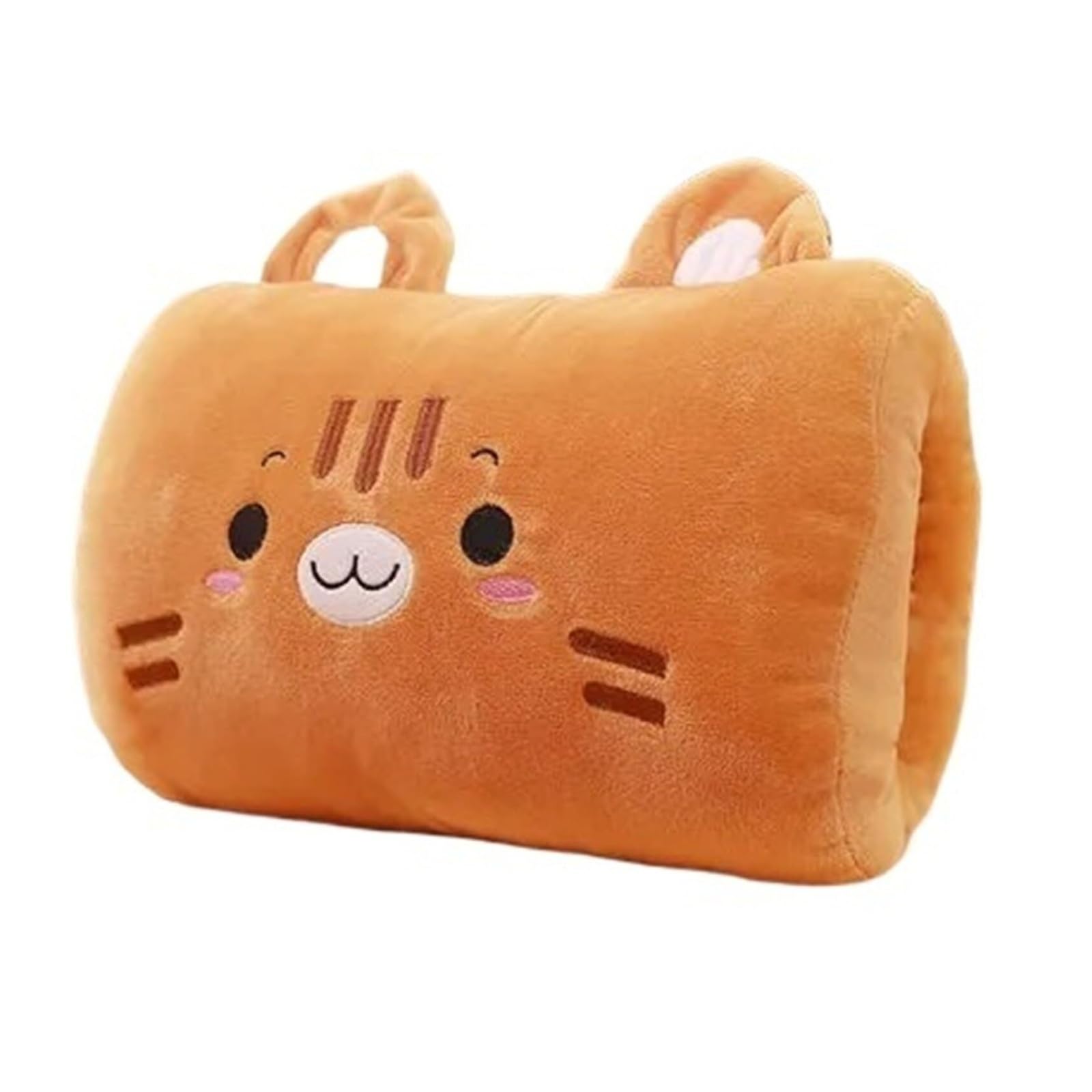 Kids Cartoon Hand Pillow Hand Warmer Rest Weak Hero Arm Pillow Suho Non-Electrical Travel Essentials,9colors(Brown)