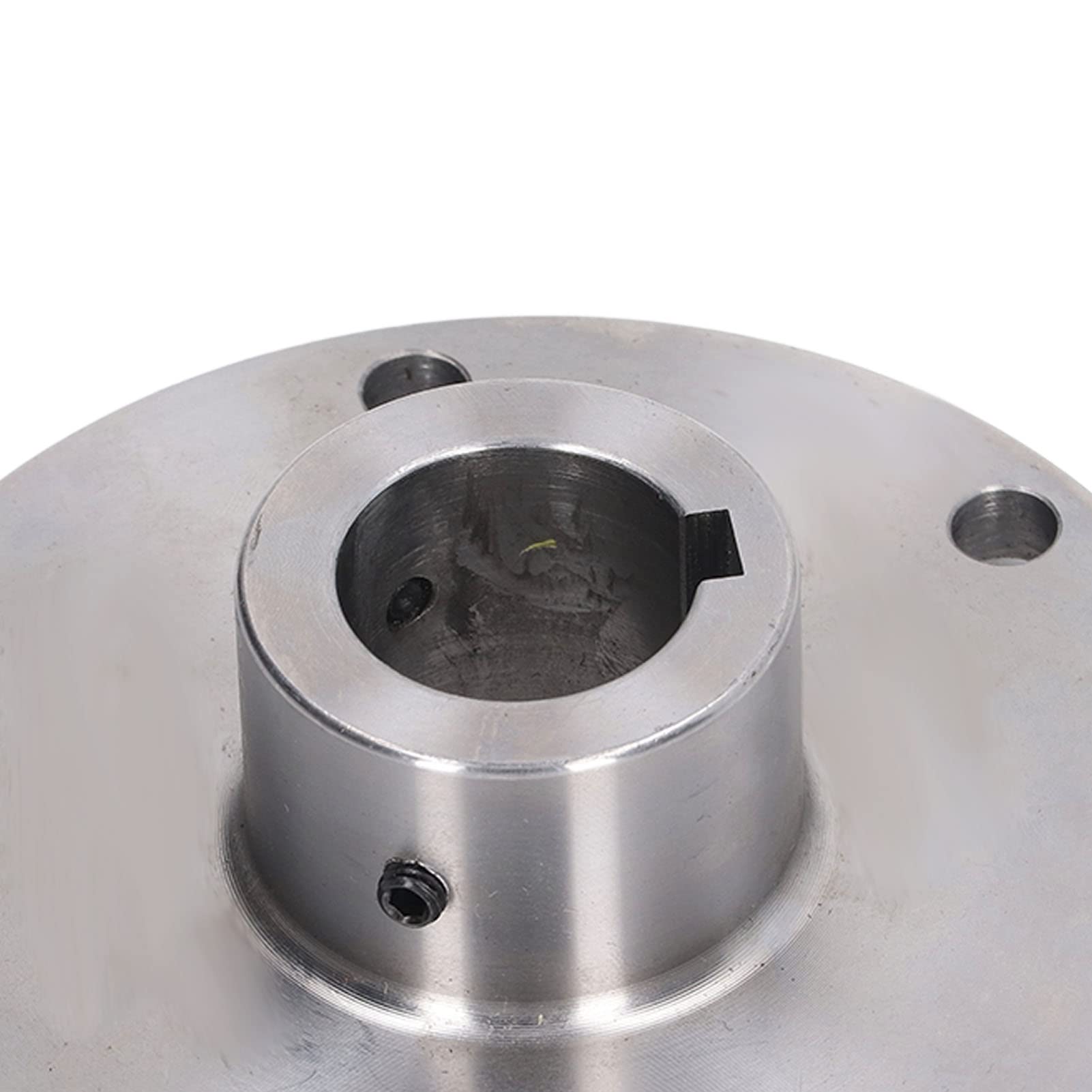 Flangia per Mandrino in Acciaio Al Manganese Alto Flangia per Tornio 125 Mm 6 Fori di Montaggio con Scatola di Immagazzinaggio per K11-125 K12-125 K72-125 (20 mm)