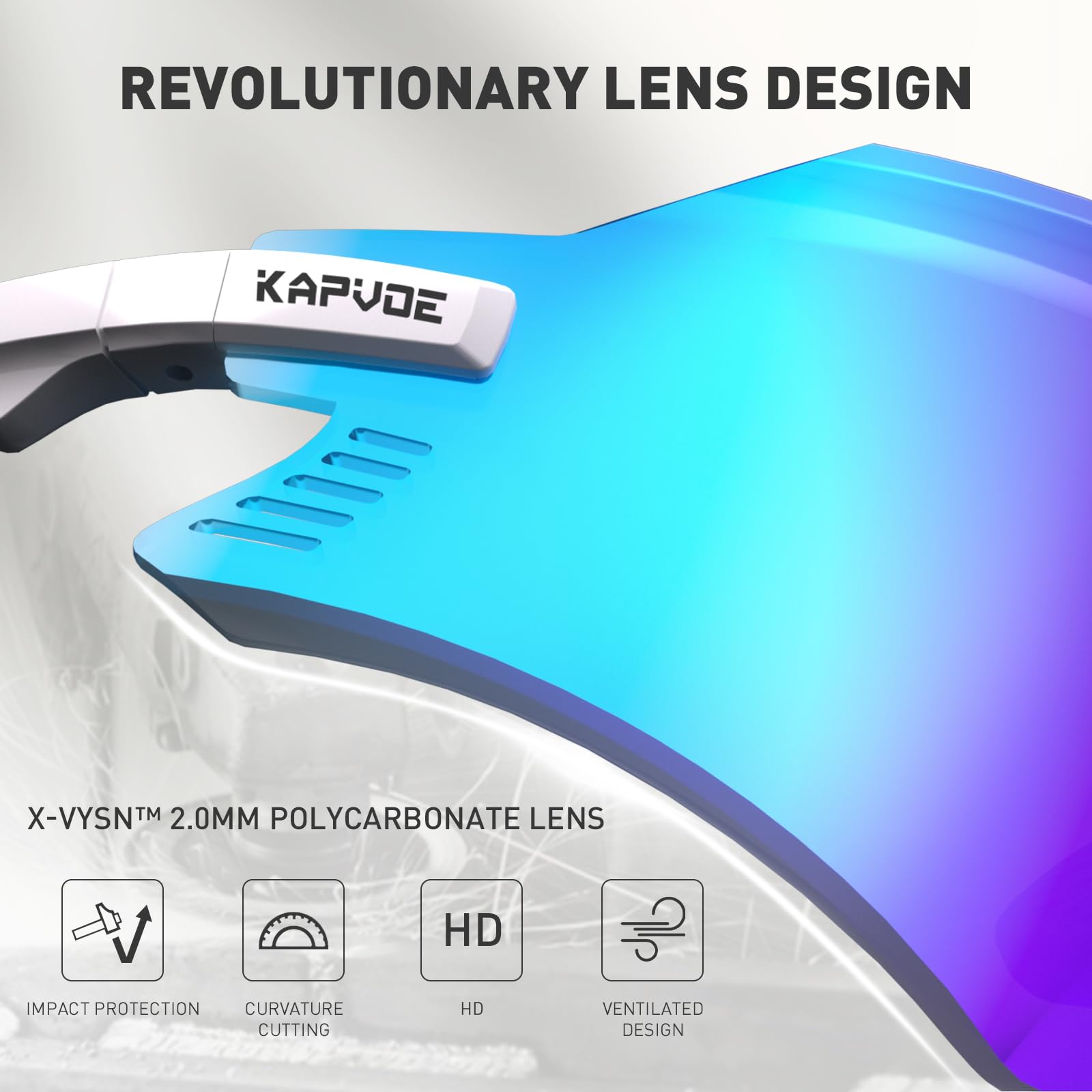 KAPVOE Ciclismo Occhiali Mountain Bike Sport Occhiali da Sole Bike Equitazione Moto BMX Uomini Donne K2
