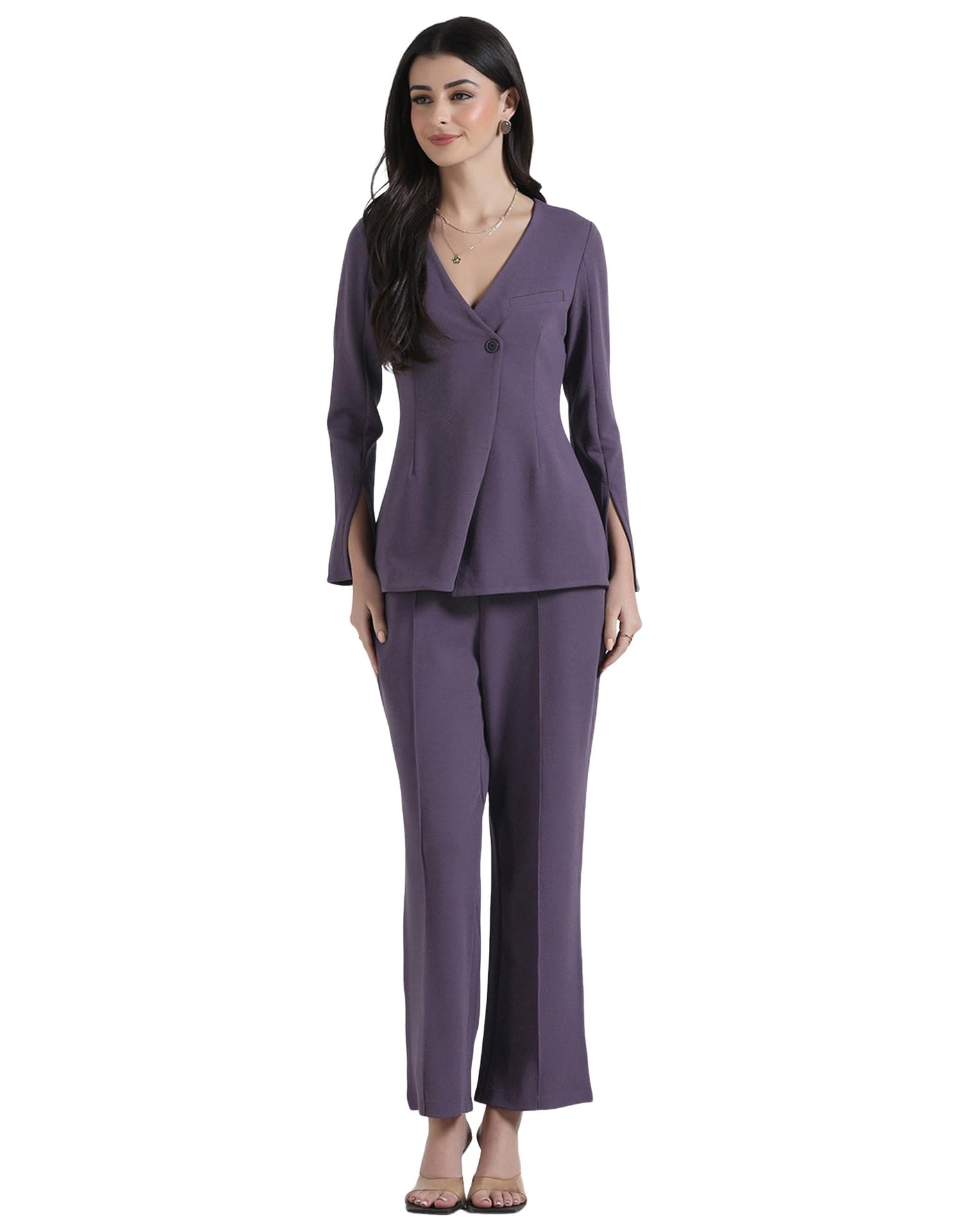 selvia SIRIL Women's Lycra Top and Trouser Pant Set, Co ord Set for Women Stylish-picture-20