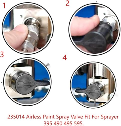 Miniatura 2 de 235014 Prime Válvula de pulverización, válvula de drenaje para Graco 390 395 490 495 595 Pulverizador de pintura sin aire Aftermarketr