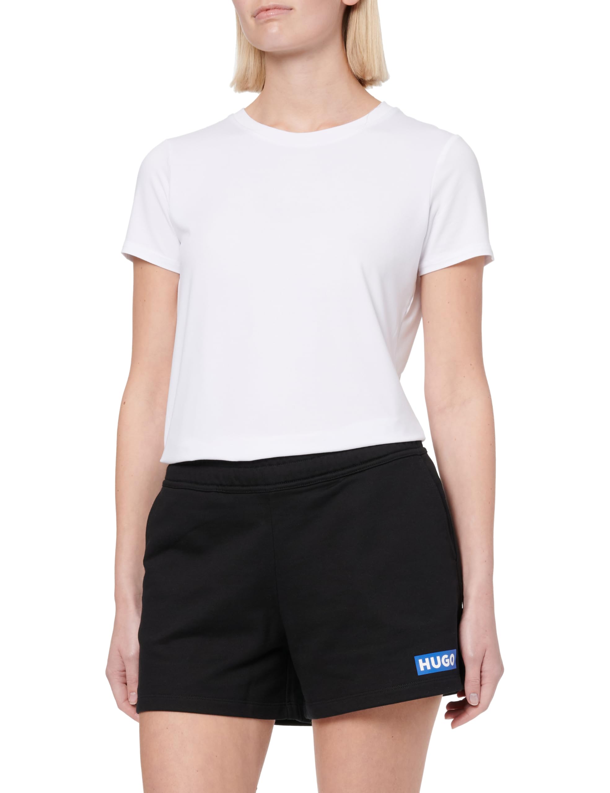 HUGO Women's Classic Shorts_B_1 10249110 01 Jersey_Trousers, Black001,