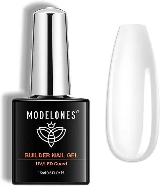 Modelones Hard Gel Builder Nail Polish - 15ML Clear Strengthener & Extension Gel