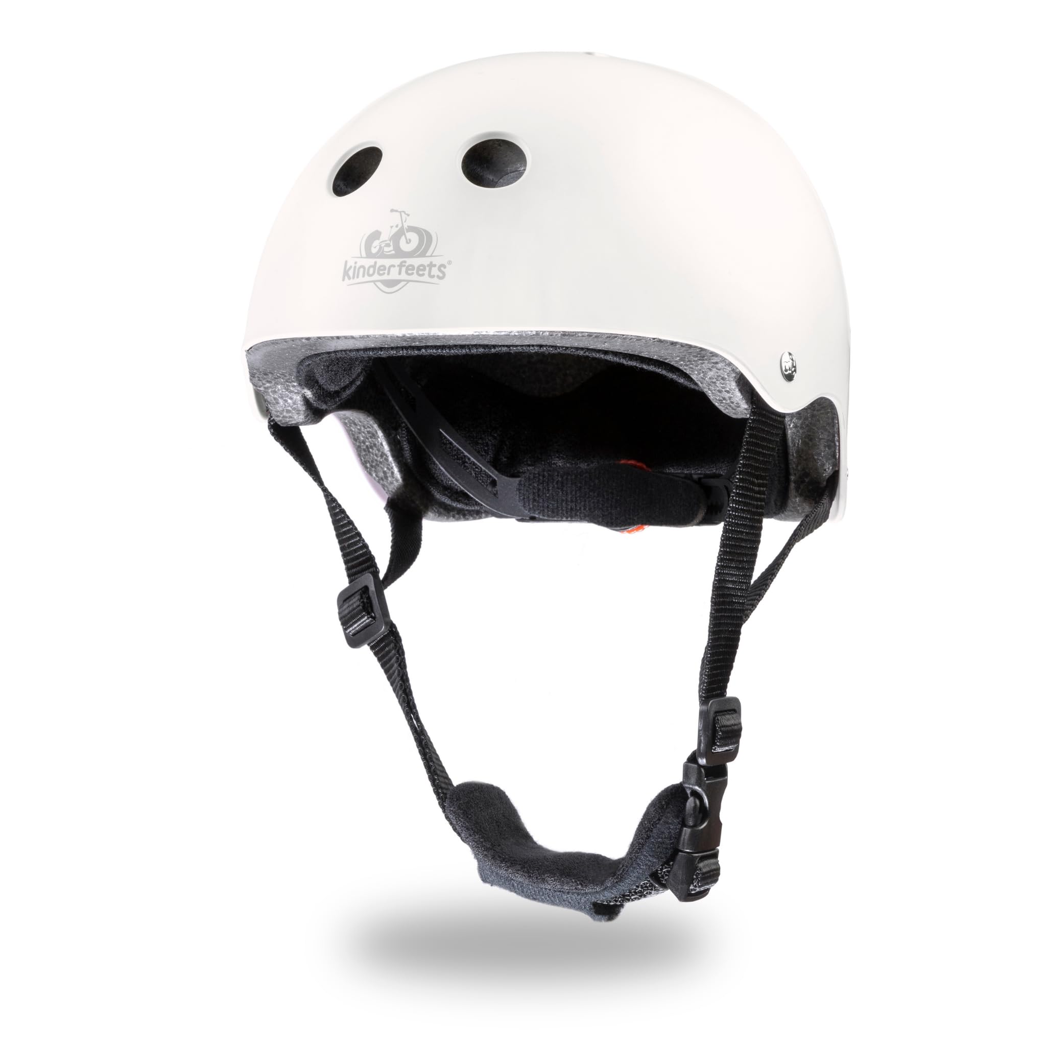 Kinderfeets Casque pour Enfants pour Le Cyclisme/Casque de vélo pour Enfants - Blanc Mat