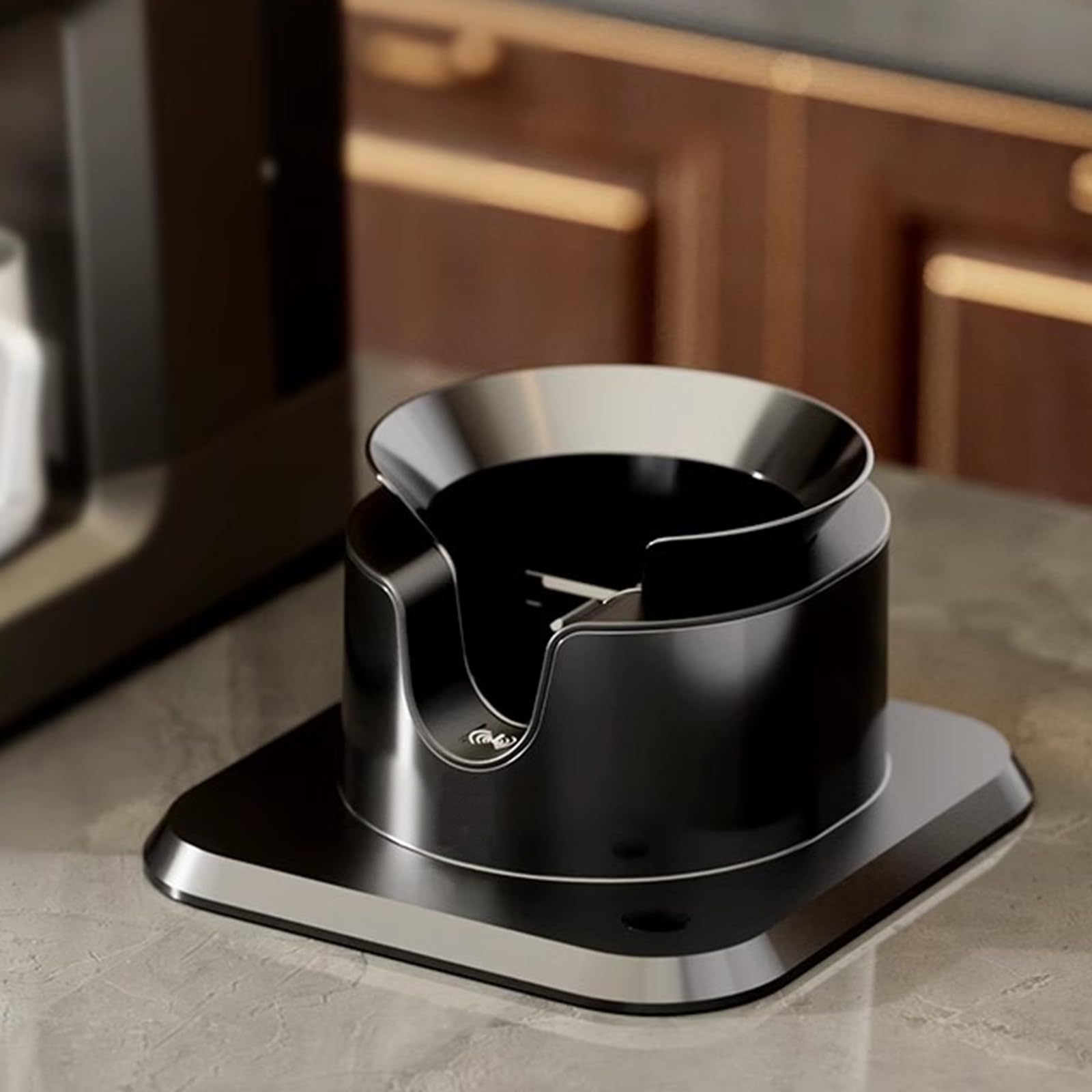 Limpiador eléctrico de portafiltros de café, máquina de limpieza automática de 58 mm con 3 cabezales de cepillo de arco para el hogar, cafetería, restaurante
