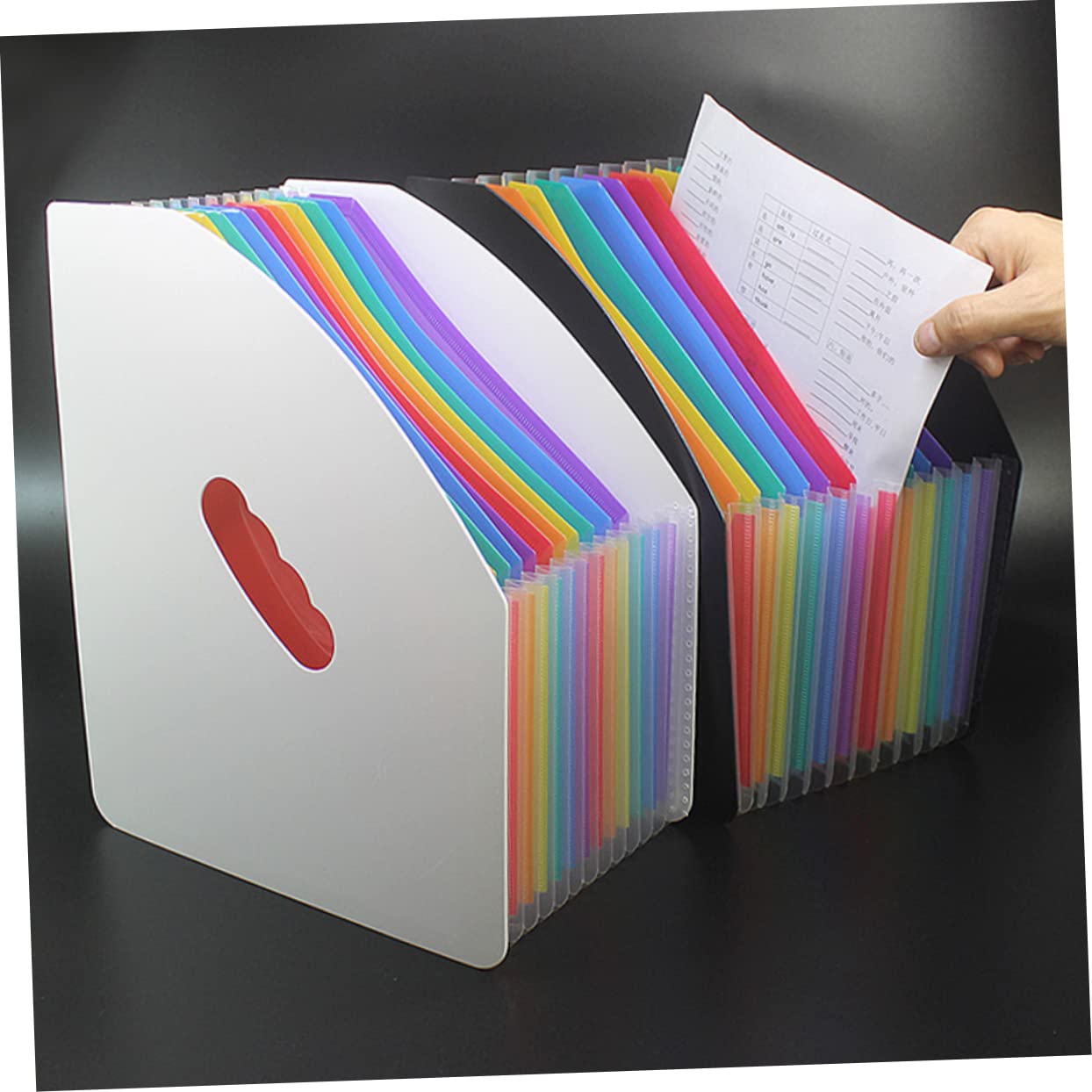 DOITOOL 3 Pièces Organisateur de Documents Multicouche Fichier Vertical pour Étudiants et Bureau Extensibles pour de Documents et Test Papers