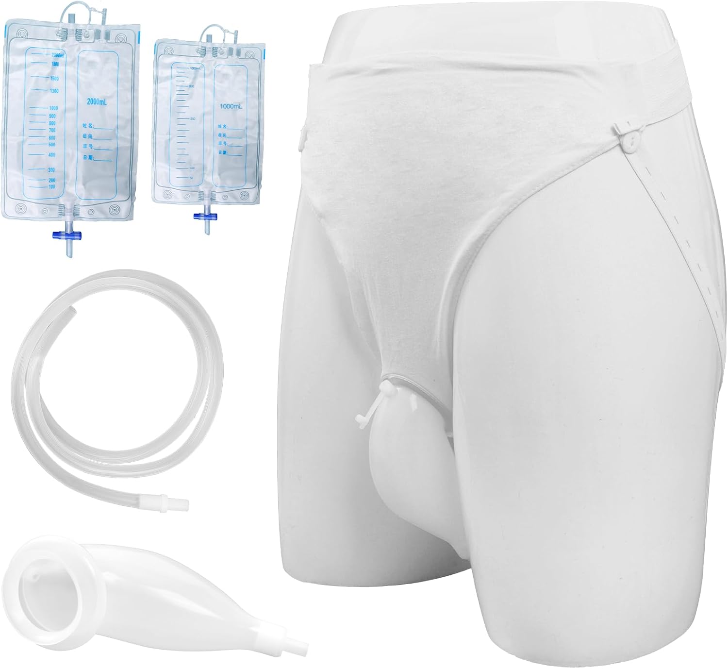 Wearable Urine Collection Bag for Adult, Portable Urinals for Men