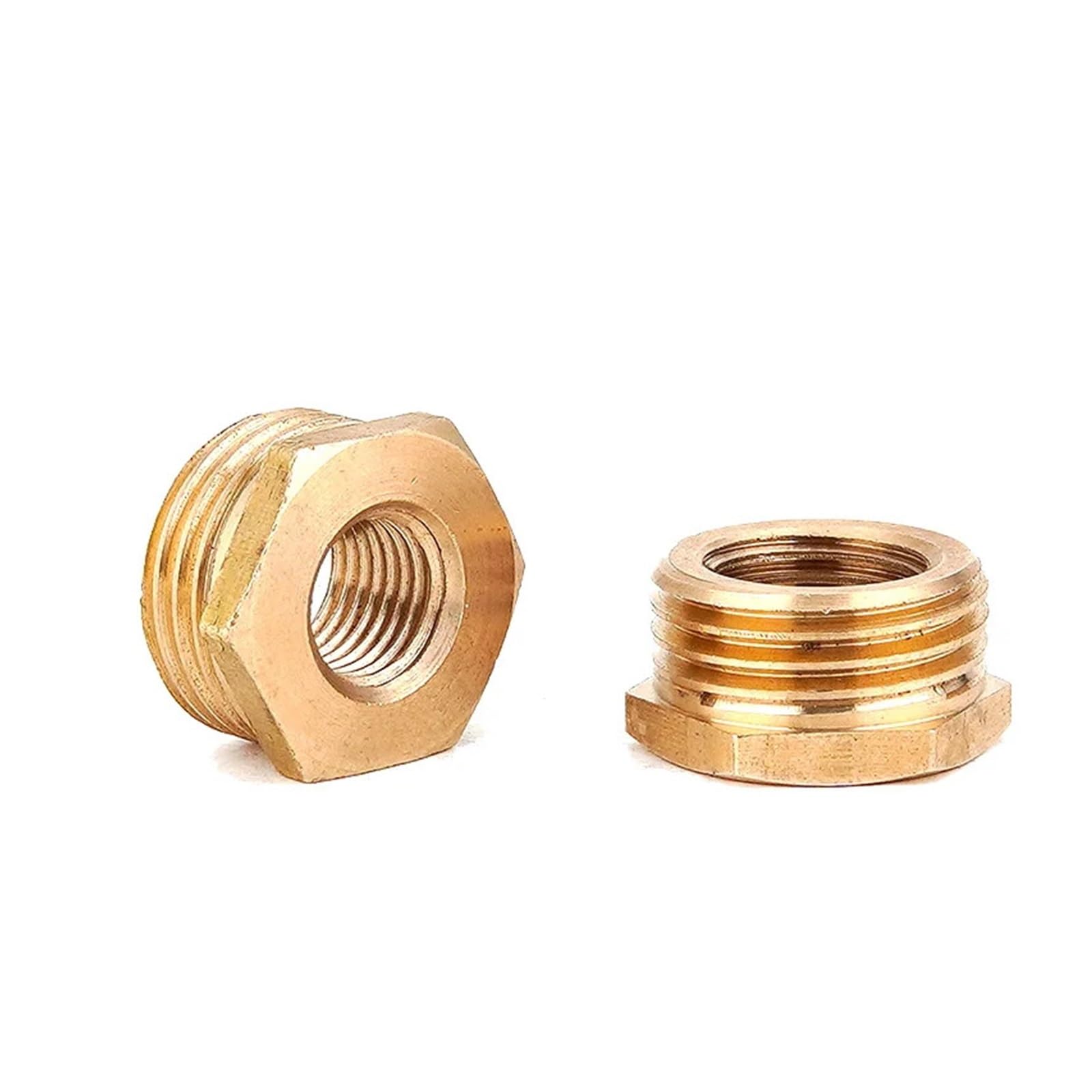 Casquillo hexagonal reductor de latón con acabado de alta precisión BSP