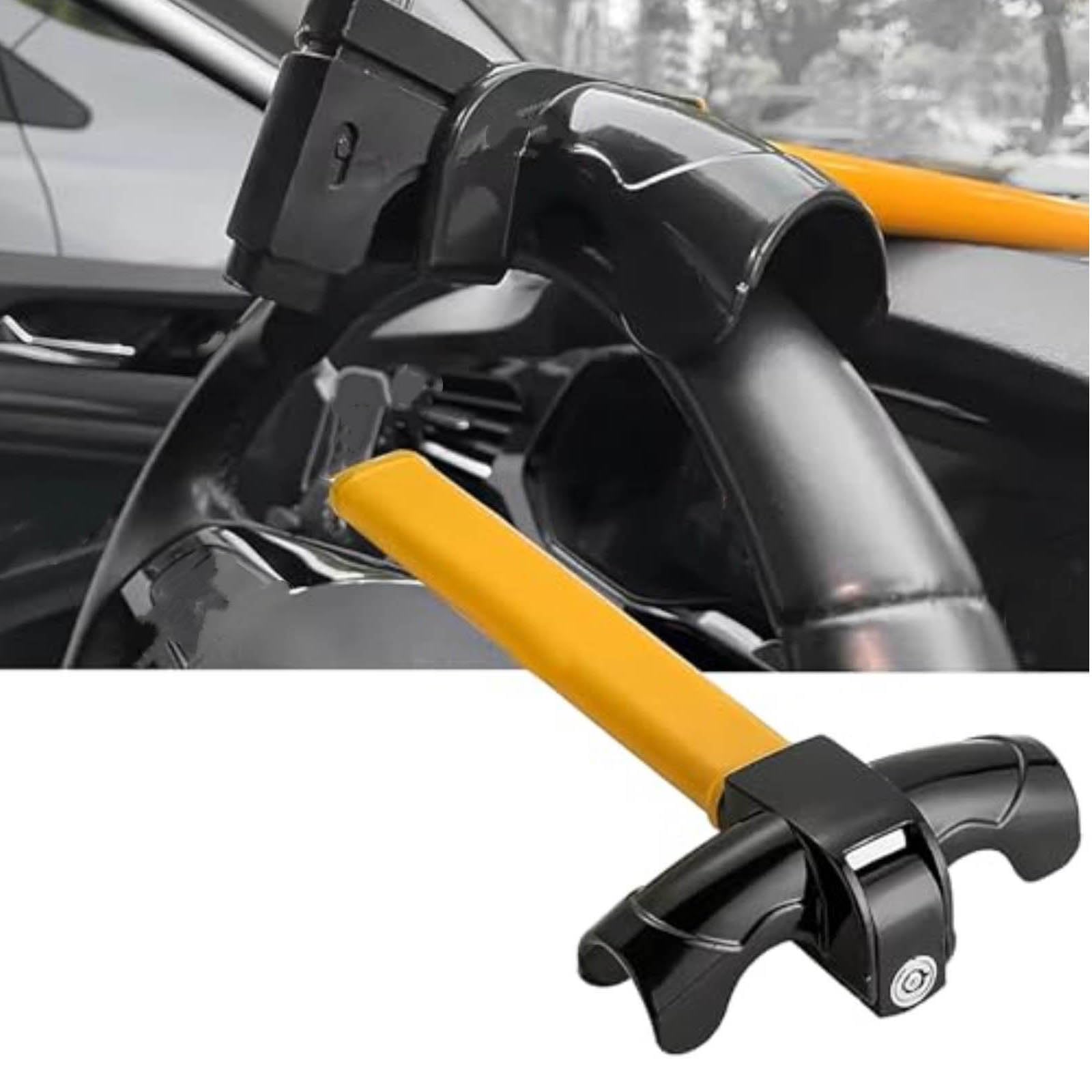 Antivol Bloque Volant pour BMW X4 F26 2014-2018, Haute Sécurité T-Bar Barre Antivol Bloque de Volant avec Clés Accessoires