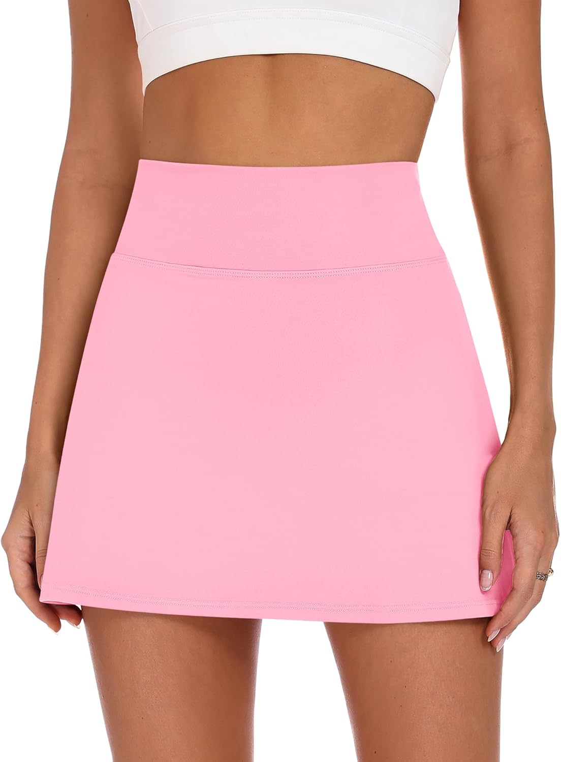 LOMON Womens Skort Mini Tennis Skirt with Pockets Shorts Golf Athletic Skirts High Waisted Stretchy Skorts Casual Workout - Image 2