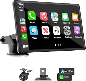 Portable Wireless Carplay Car Stereo, 7