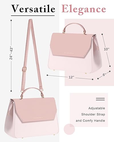 Miniatura 3 de Lonchera para mujer, elegante bolsa de almuerzo aislada de cuero vegano con correa extraíble para el trabajo, regalos de Navidad para el día de la