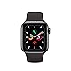(Renewed) Apple Watch Series 5 (GPS, 44mm) - Space Gray Aluminum Case with Black Sport Band