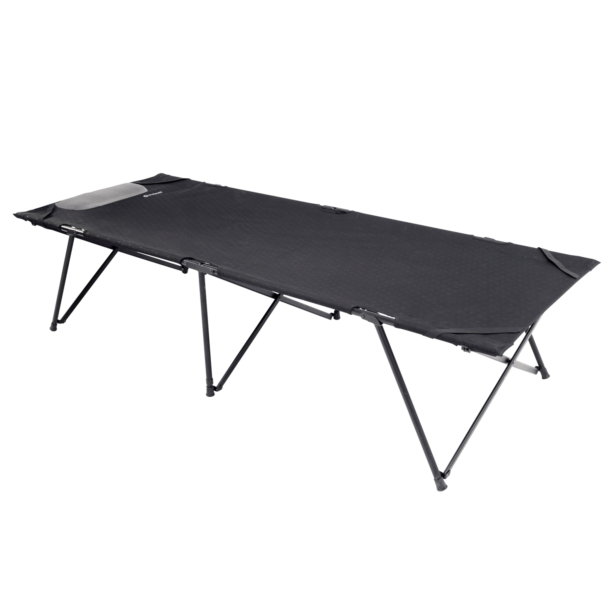 Posadas Folding Camp Bed XL – Extra Wide Elevated Camping Bed with Padded Mesh Cushion, Steel Frame, Portable Guest Bed for Camping & Home Use