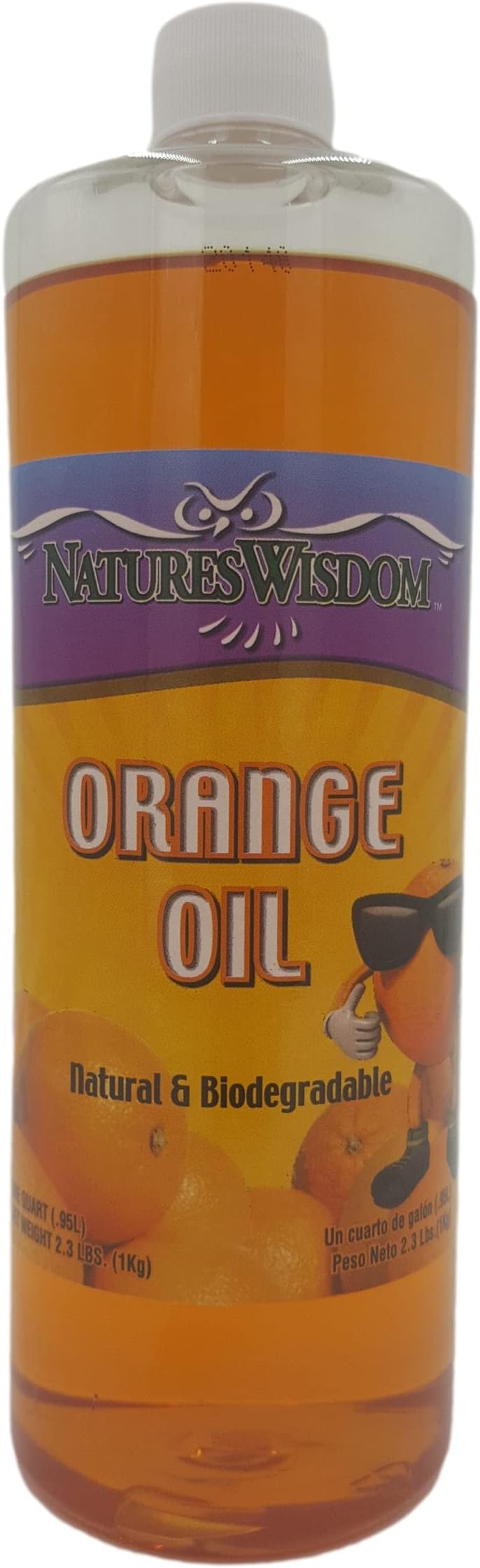 Natures Wisdom Orange Oil Concentrate, Quart