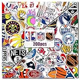 Sports Stickers for Teens 200 PCS Stickers Pack Vinyl Sticker DIY Decoration as Gift for Adults Boys