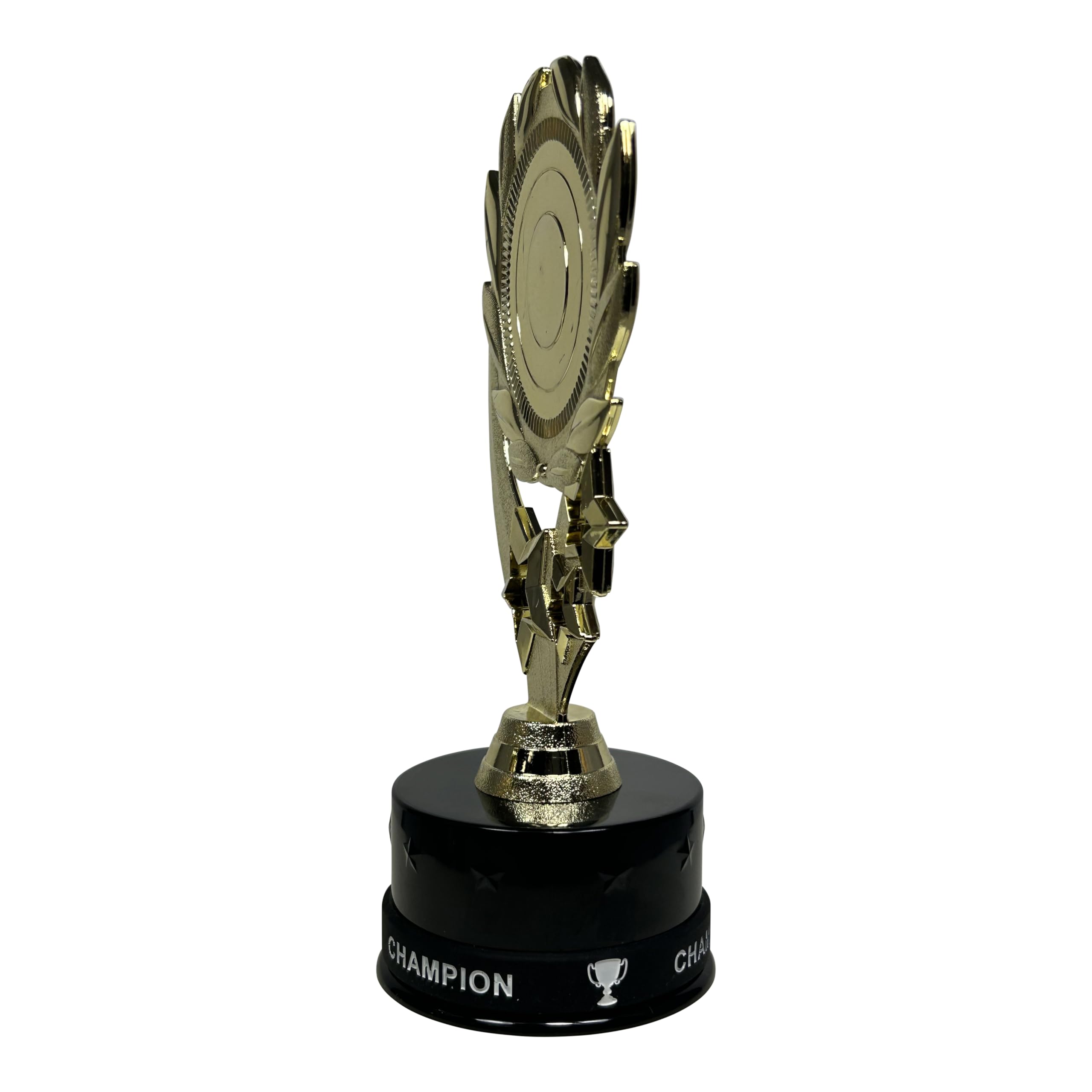 Express Medals Paquete de 10 trofeos en blanco de 7 pulgadas de alto, incluye muñequeras de silicona, 10 unidades de trofeos 4107 para niños y niñas, ganador del premio 1st 2nd 3rd Place Custom