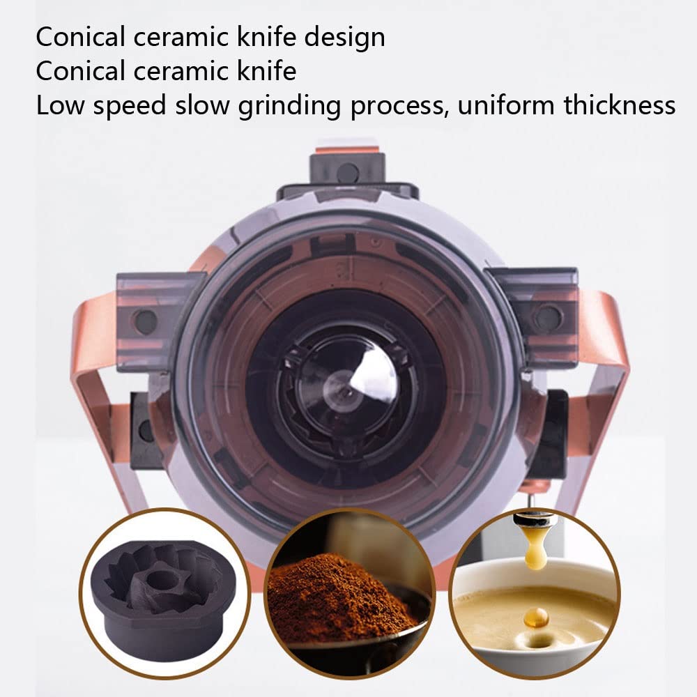 Macinacaffè A Macina Conica Macinacaffè Elettrico A Macine Con 5 Impostazioni Di Macinatura Fresa in Ceramica Conica Grande Tramoggia Per La Produzione Di Birra Di Precisione Chicchi Di Caffè Freschi