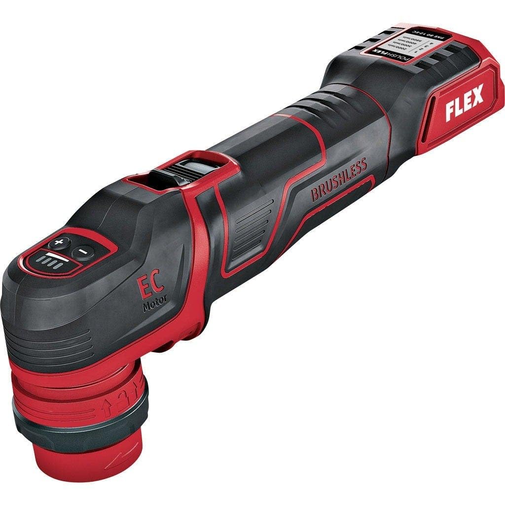 Flex Pulidora de batería de 12 V, rotativa y excéntrica de funcionamiento libre PXE 80 12-EC (para trabajos de rotación, ergonómico) 532267