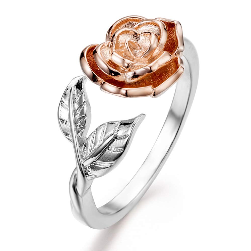 Amazon.com: Cutesmile Fashion Jewelry Rose Flower Ring for
