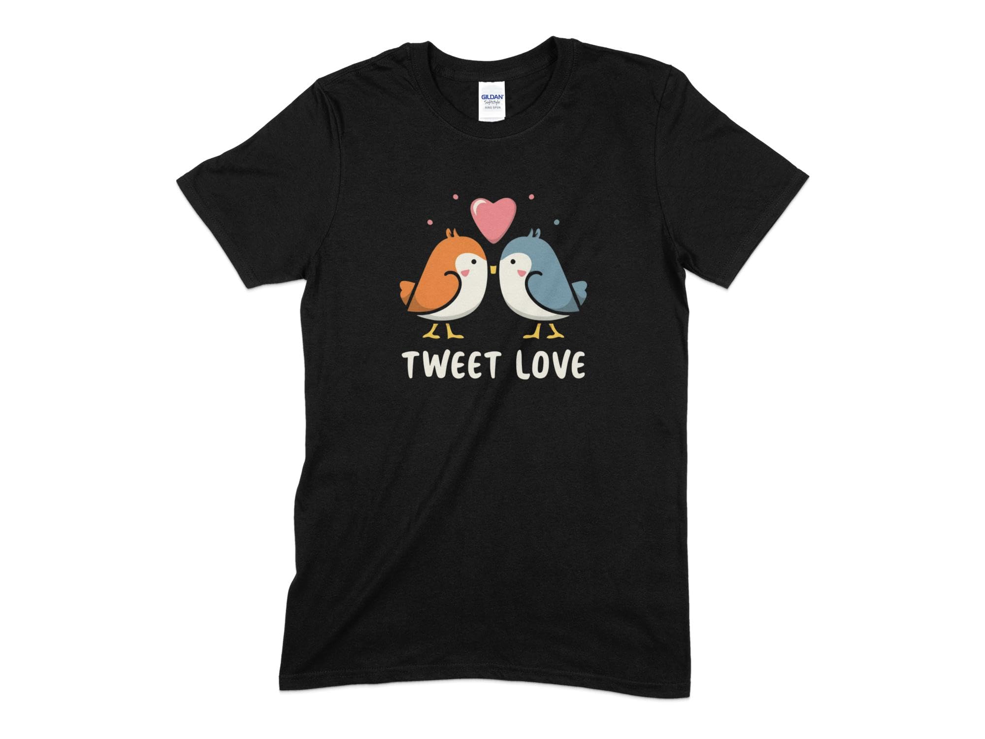 Cute Bird Couple T-Shirt, Tweet Love Graphic Tee, Unisex Adult Clothing, Gift for Bird Lovers