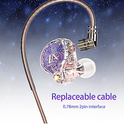 Image of Yinyoo Lafitear LM3 in Ear Type C Wired Earphones with Mic, Surround Sound Headphones, Blue Whale V6 External Magnetic Headphone Wired, in Line Mic & Volume Control (Silver Type C with mic)