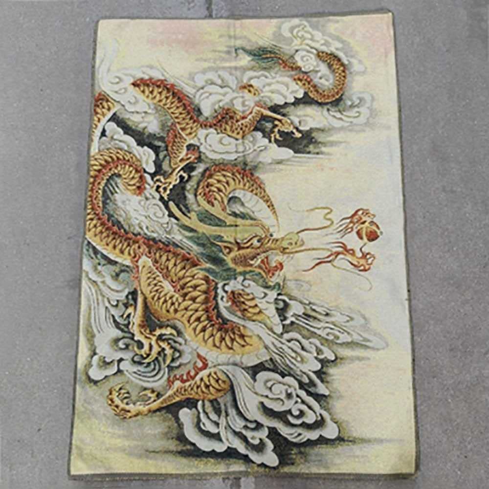 Amazon.co.jp: 風水 龍 刺繍 布 タペストリー : おもちゃ