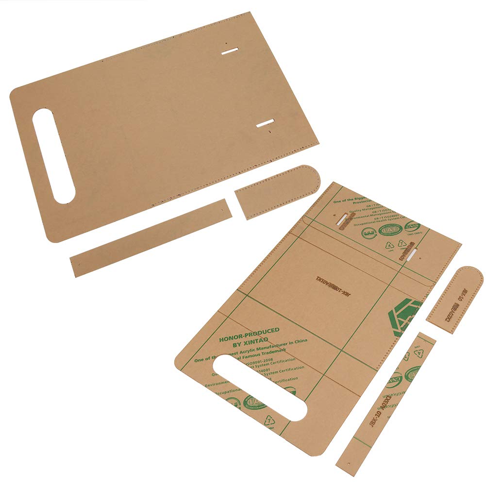 Set di stencil in pelle, acrilico trasparente fai da te in pelle