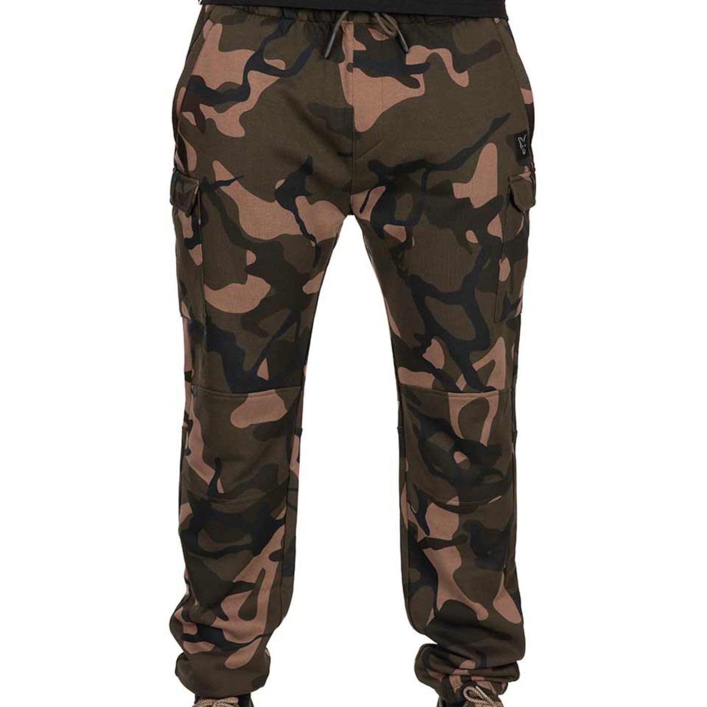 Fox Pantaloni Da Jogging Mimetici LW CAMO – Verde, Taglia L – Vita Elastica, Tasche Con Cerniera