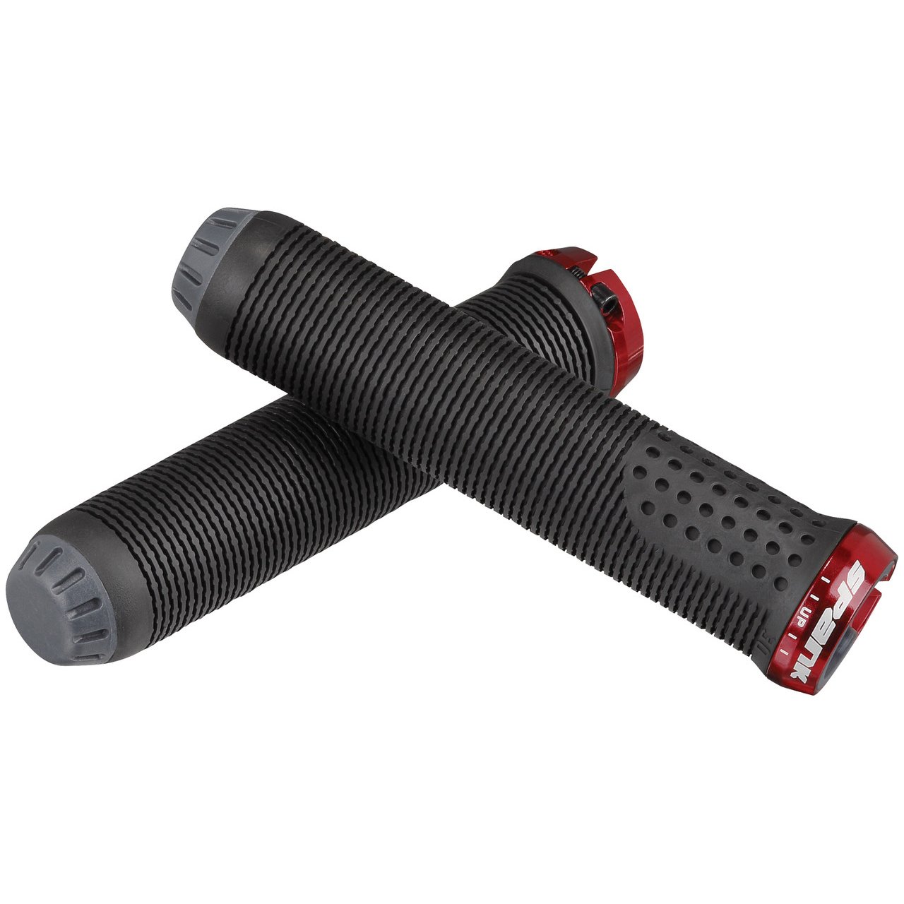 Spank Spike Grips 30 Unisex Adult Mountain Bike Grips, Black/Red