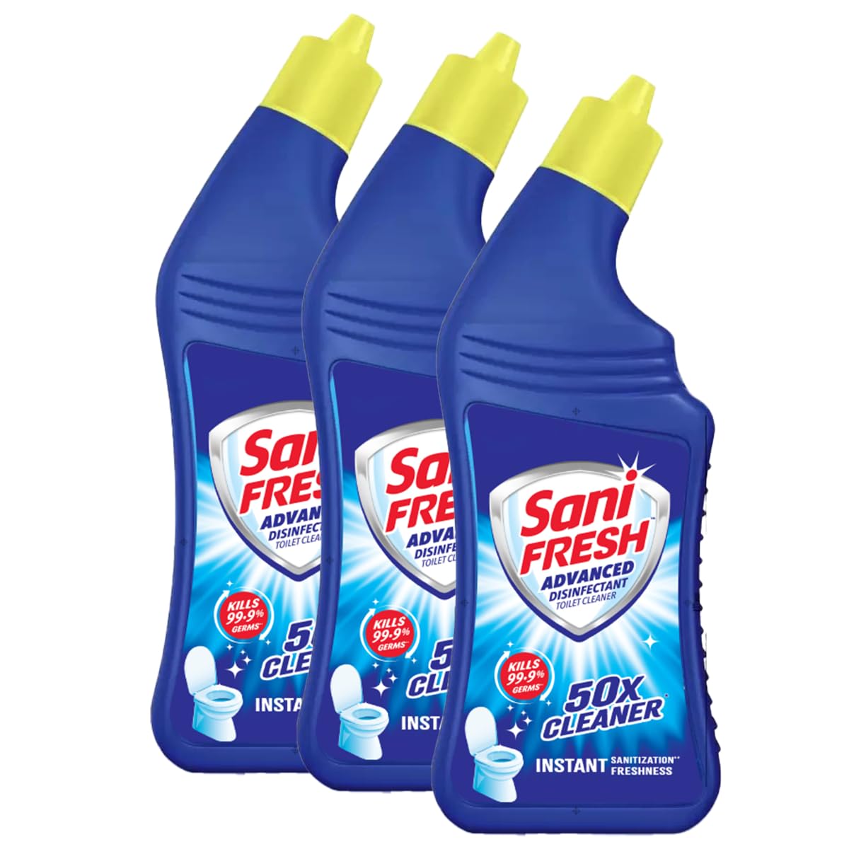 Toilet Cleaner- 1L x (Pack Of 3) | Advanced Thicker Formula | Removes Toughest Stains | Provides Long Lasting Freshness