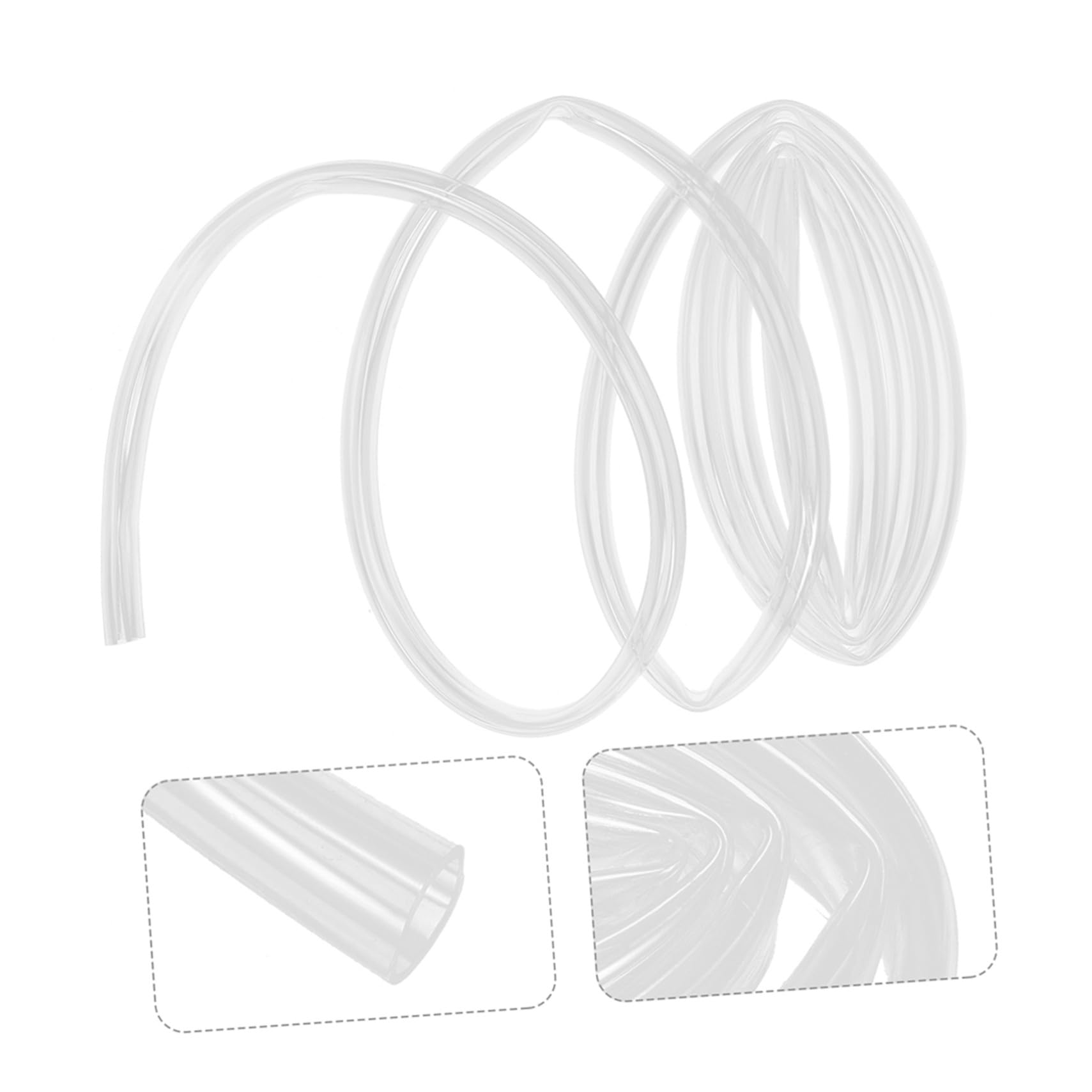 Gatuida Kit Tubo Scarico Condensa Condizionatore 2 Set con Connettore e Morsetto in Pvc Resistente alle Intemperie Tubo Drenaggio Aria per Festa Estiva
