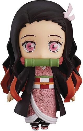 Xungzl Demon Slayer Kamado Nezuko Q Versión Movible Face Change PVC Anime Cartoon Game Character Modelo Figura Figura Figura de Figura de Juguete