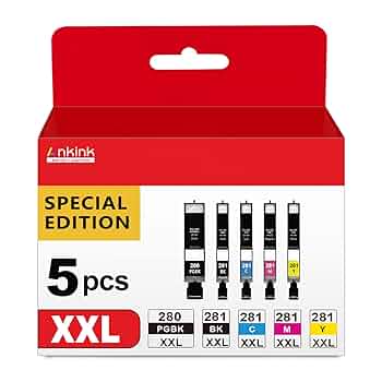 Amazon.co.jp: PGI-280XXL/CLI-281XXL インクカートリッジ5個