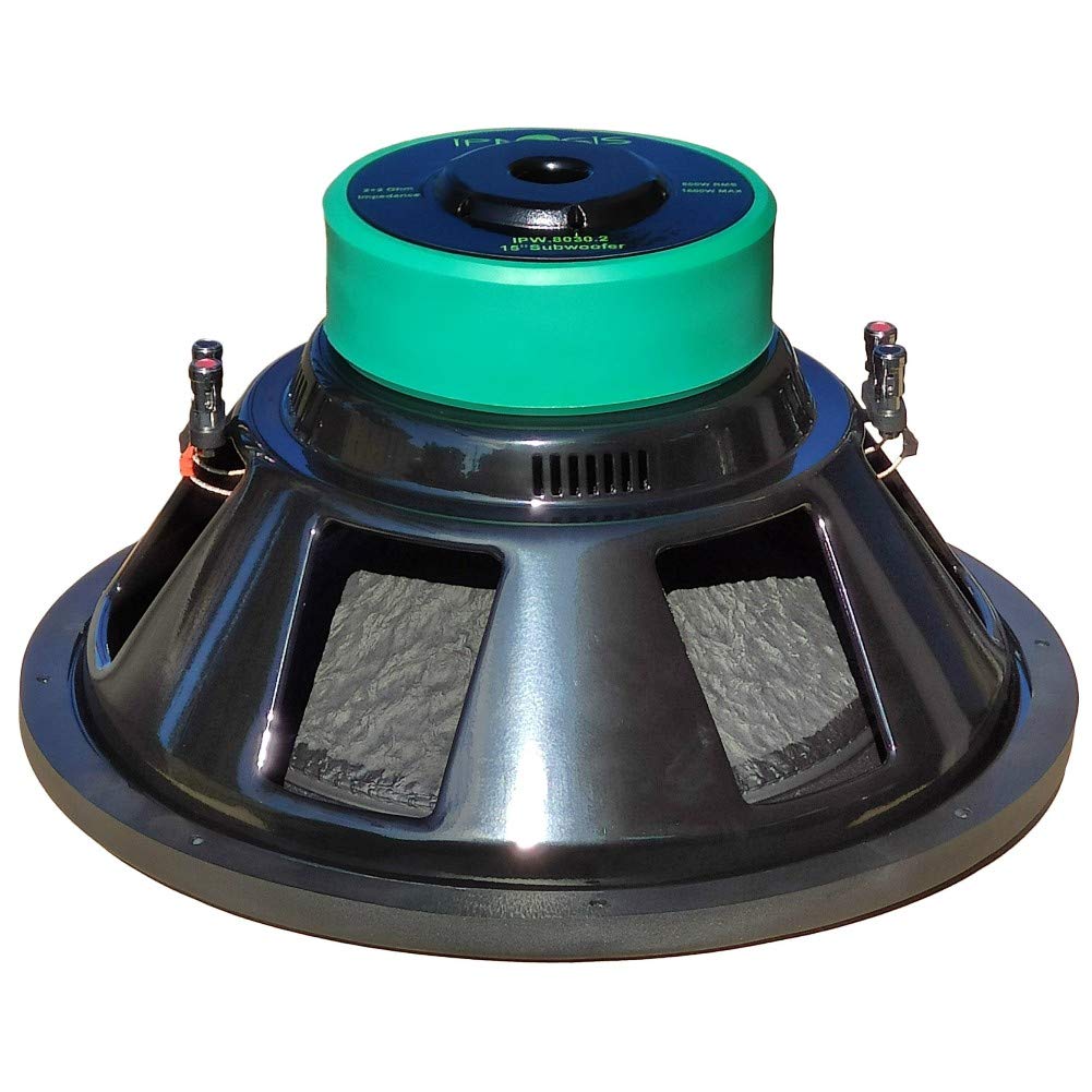 1 SUBWOOFER IPNOSIS IPW 8038.2 38cm 15" di diametro doppia bobina dual voice coil 2+2 ohm 800 watt rms 1600 watt max auto car, 1 pezzo