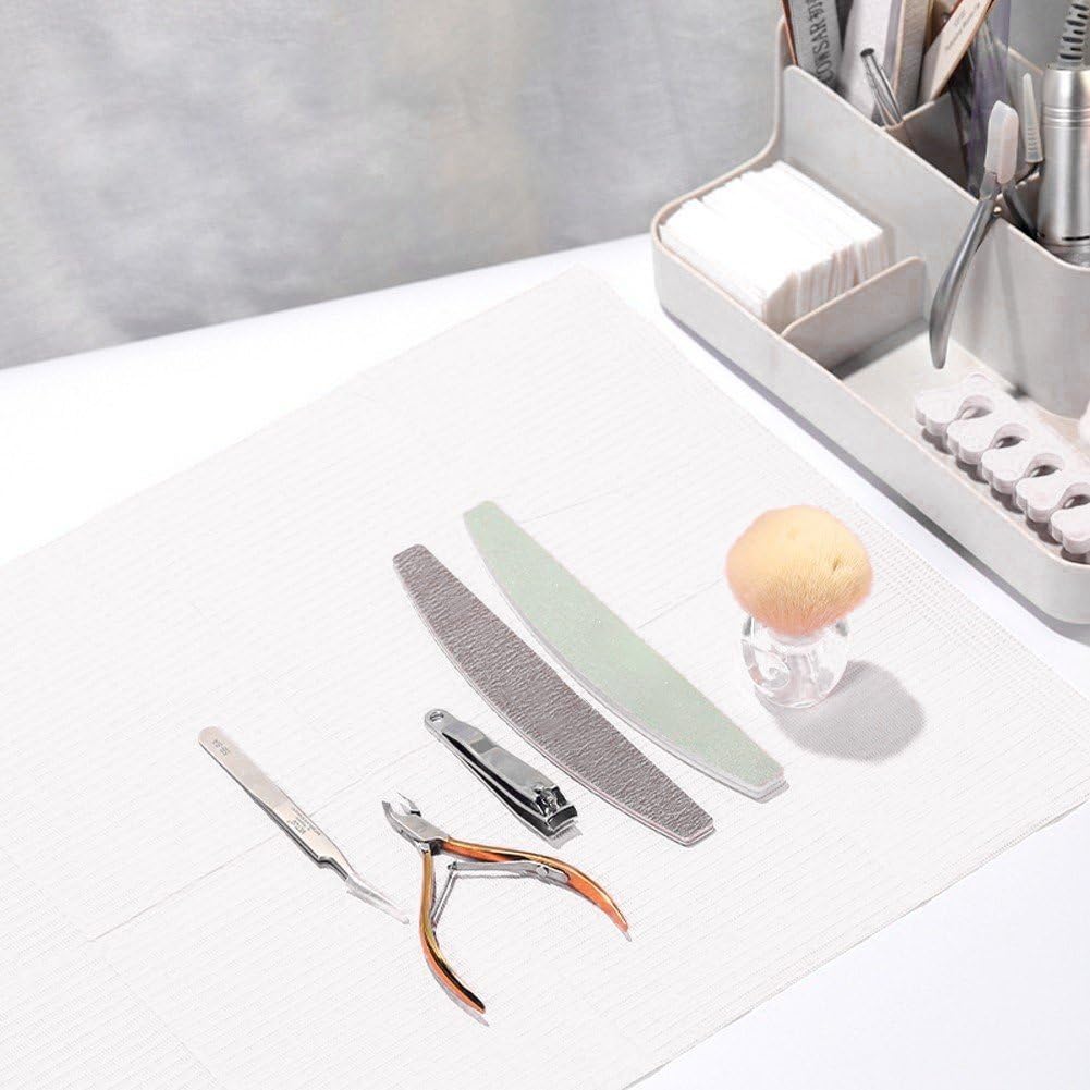 Bavoirs Dentaires Jetables, 125 Pièces, Feuille De Bavoirs De Tatouage pour Salon De Manucure, Couvertures De Table De Tatouage, Tampon Propre, sous-Tapis Imperméable, Hygiène pour Dentaire