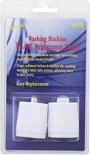 Inline Washing Machine Filter Cartridge (2 Pack) - Remove...