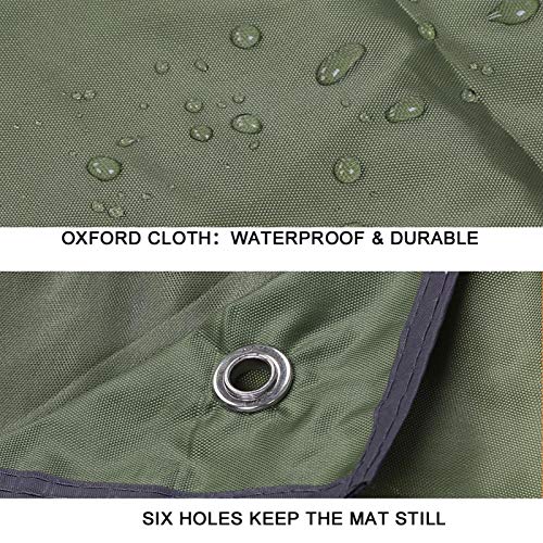 Slaapmat, Mat Slaapmat AOTU Tent Vloertent Mat Picknickdeken, voor Camping Picknick(Army Green) - Image 5