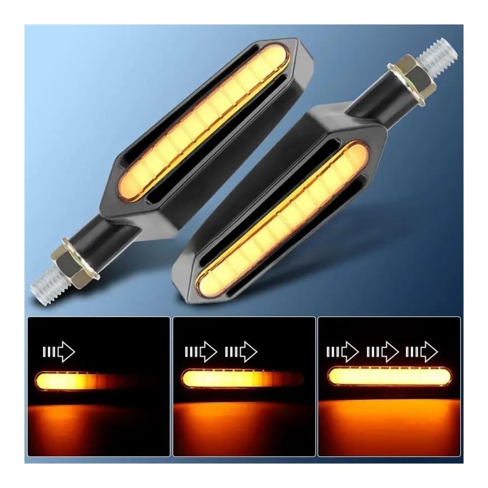 2/4pcs Moto LED Indicatori Di Direzione 10mm Luce Posteriore Che Scorre Lampada Segnalazione Lampeggiatore Lampeggiante Per Luminosi Moto Lampeggiano Indicatori