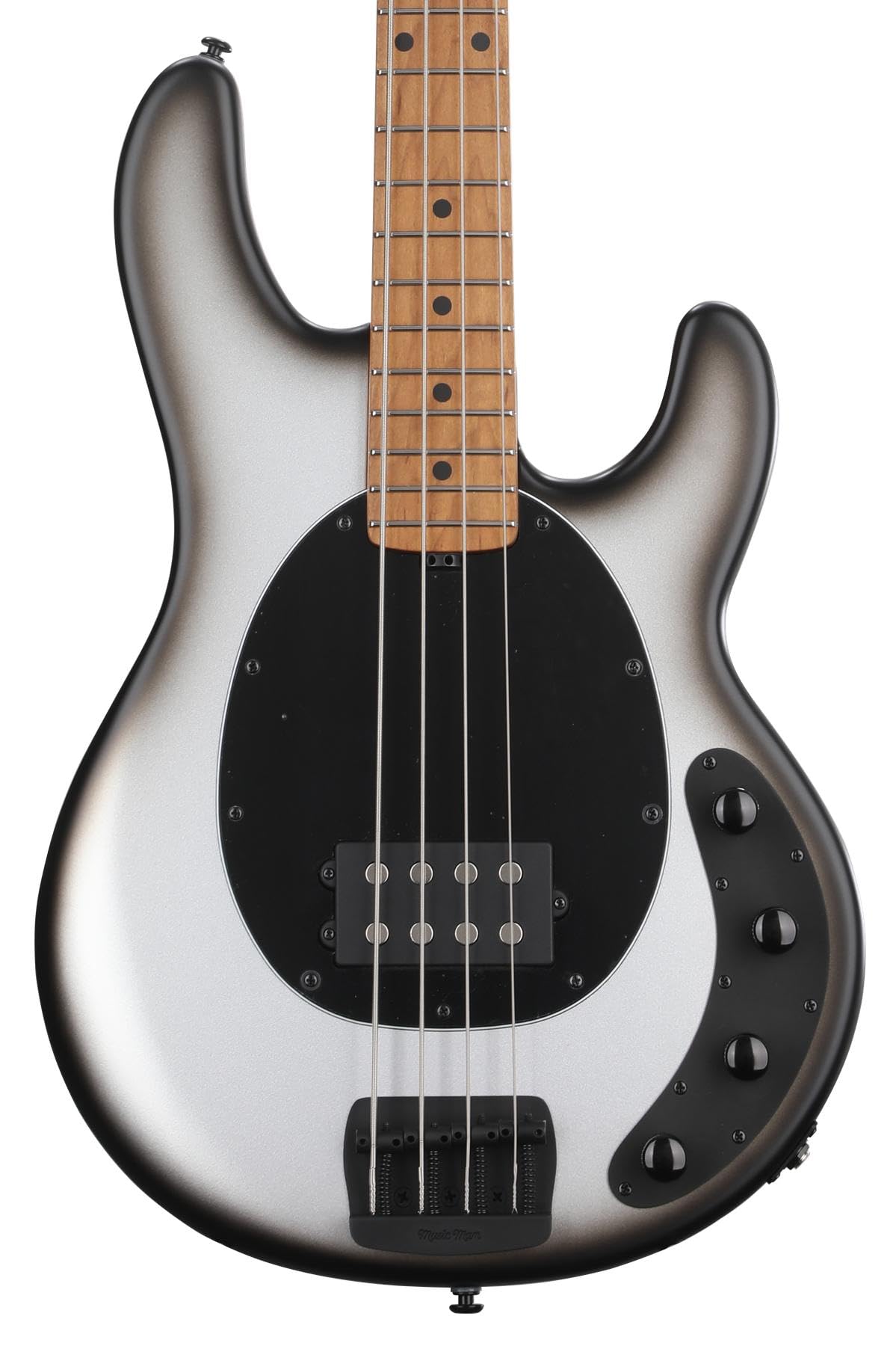 Ernie Ball Music Man StingRay Special Bass Guitar - Black Rock with Maple Fingerboard