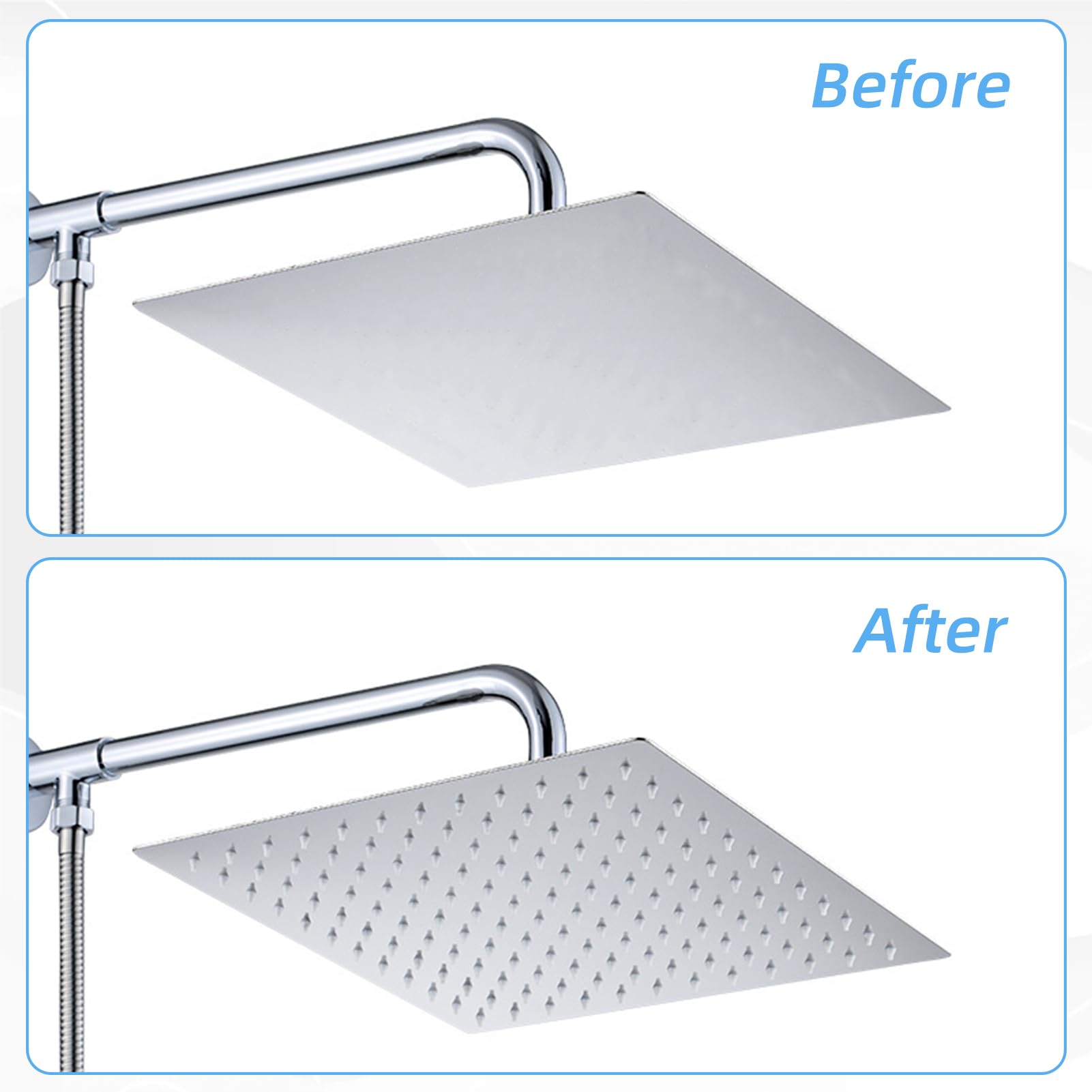 10 Pezzi Ugelli Soffione Doccia In Silicone - Ricambi Universali, Anticalcare, Bianchi - Foto 8