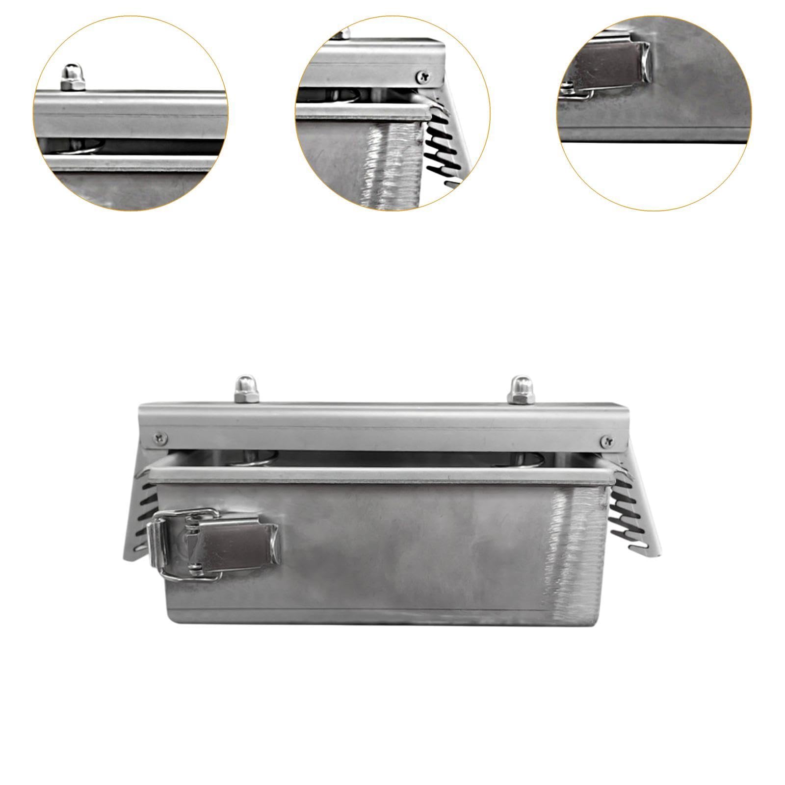 Edelstahl Fleischpresse Fleischklopfer, Schinkenmacher Fleischpresse, Fleischpresse Werkzeugkasten, rechteckig, Presswerkzeug für hausgemachte Rindfleisch, Huhn, Schwein, Steaks, 3 KG C