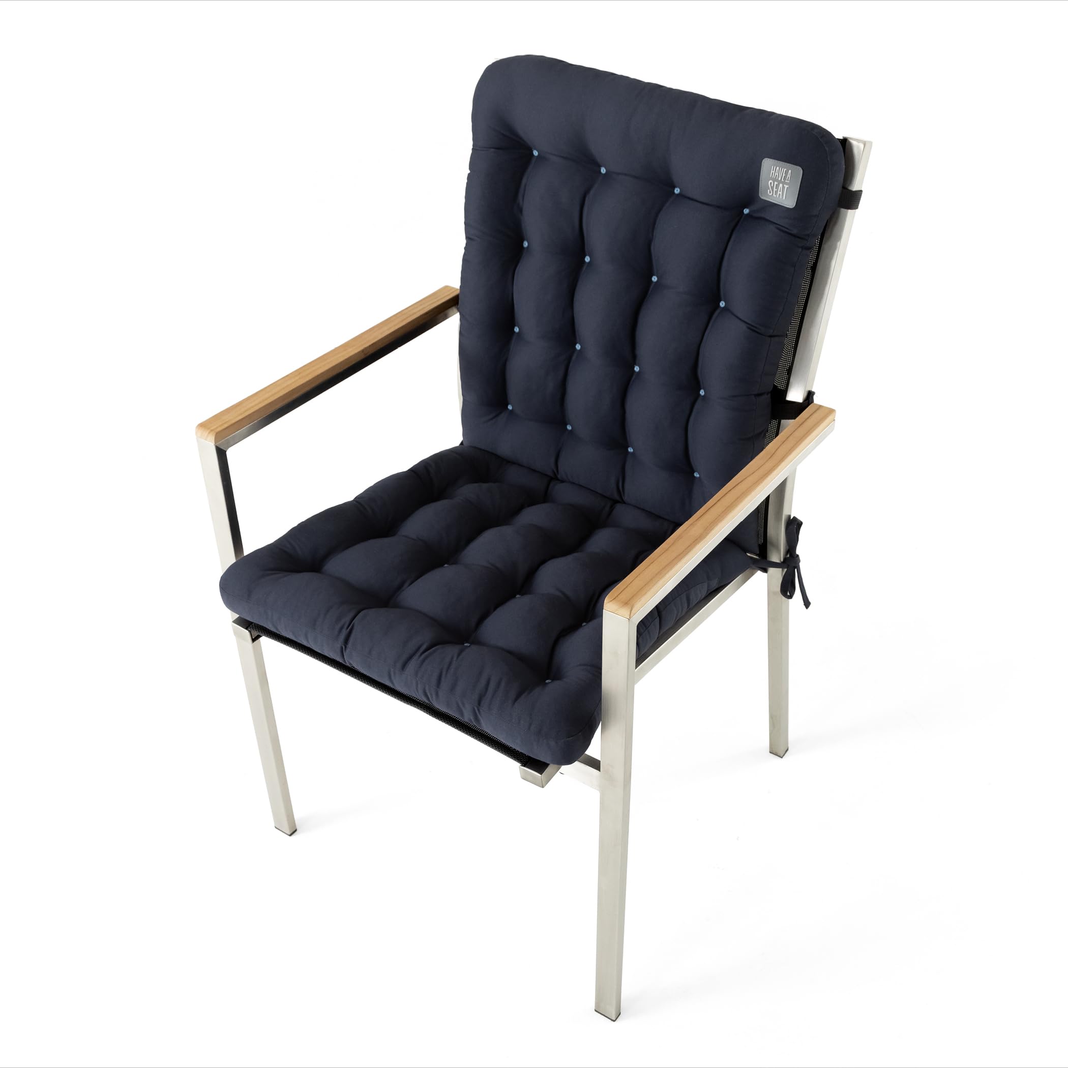 HAVE A SEAT Living Cuscini Per Sedie Da Giardino Flair (Set Da 2) 100x48 Cm - Con Supporto Lombare, Lavabili Fino A 95°C, Made In Germany