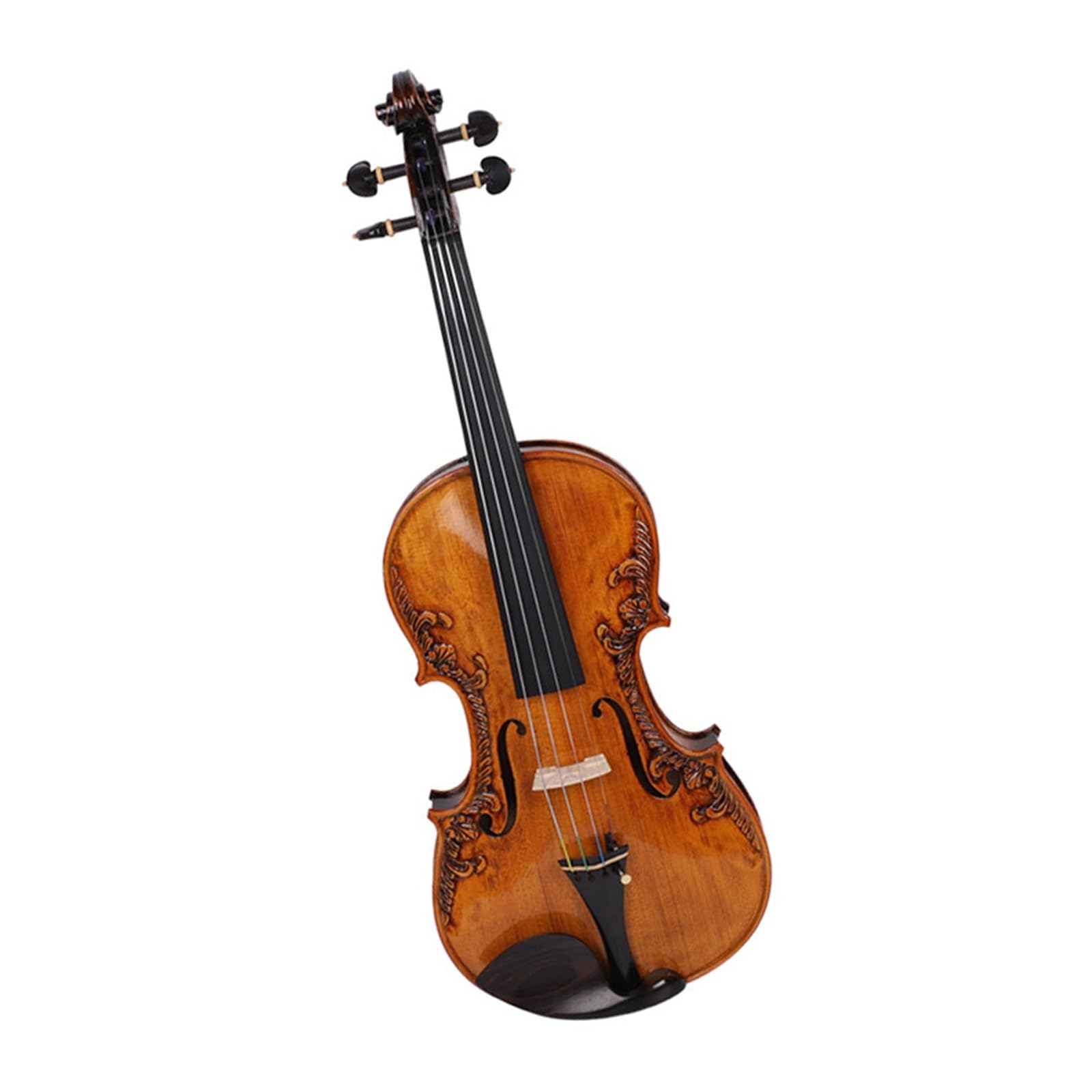 Skrzypce Z Litego Drewna Ręcznie Robione Antyczne 4/4 Klon Świerk Instrument Muzyczny Dla Dorosłych Instrumenty Strunowe Skrzypcowe(1/4)