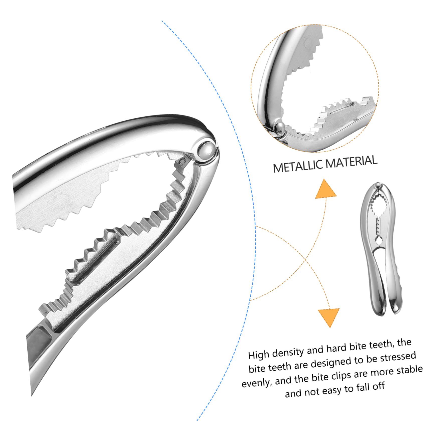 Cabilock 1Pc Zinc Alloy Nut Cracker Heavy Duty Walnut Clip Opener for Pecans Almonds Hazelnuts Multi Functional Kitchen Gadget with Lever Design for Effortless Use